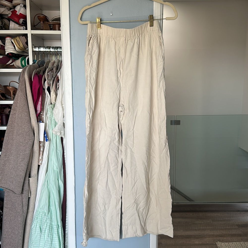 Daily Drills sand linen pant